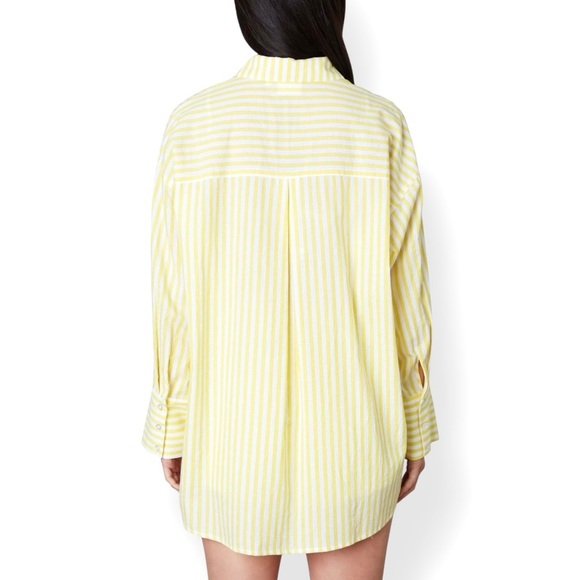 NIA THE BRAND NWT Tony shirt in Limoncello Size S - Picture 4 of 4
